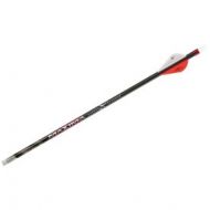 Carbon Express Maxima RED Fletched Carbon Arrows with Dynamic Spine Control and Blazer Vanes, 6-Pack