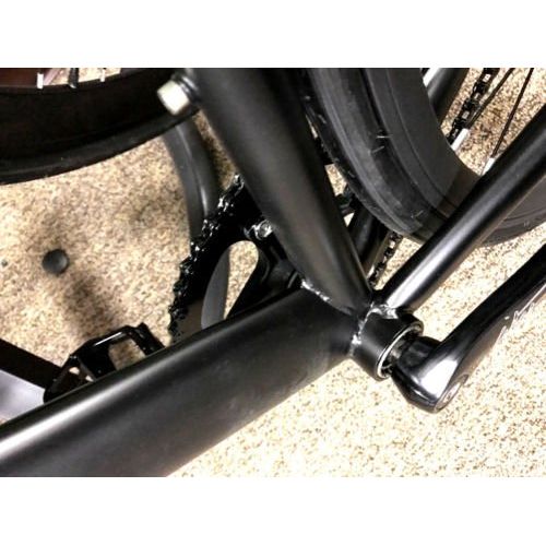  Carci carci Fixed Gear Bike F2 Steel Black Bicycle Men Women Fixie City Bike Assemble Tool Included