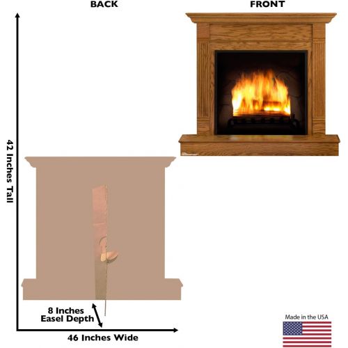  Cardboard People-Fireplace Life Size Cardboard Cutout Standup