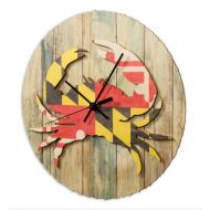 CardboardSafari Maryland Flag Crab Clock