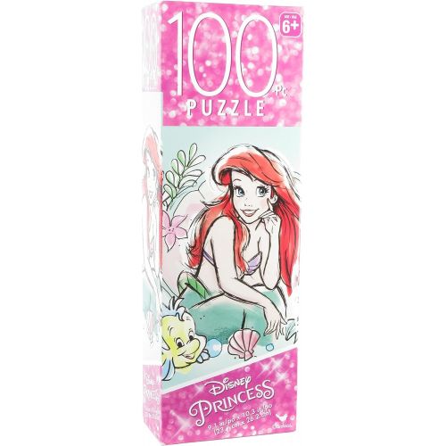  Cardinal Puzzle Disney Princess The Little Mermaid Ariel and Flounder Sketch 9.1x10.3 inch 100 Pieces