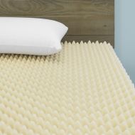 Cardinal & Crest 3-inch Egg Crate Convoluted Foam Mattress Topper | Hypoallergenic Mattress Pad Rejuvenator | Pressure Relieving Foam Topper, King