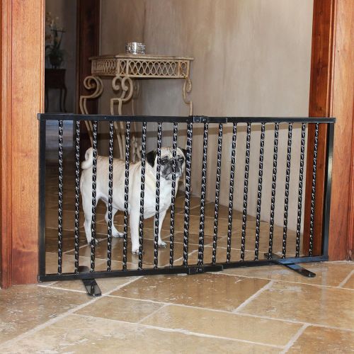  Cardinal Gates Wrought Iron Step Over Freestanding Pet Gate