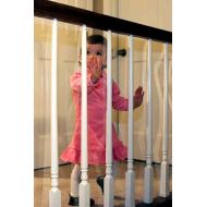 Cardinal Gates Kid Shield Indoor Banister Guard, CLEAR, 30 Ft x 33 In