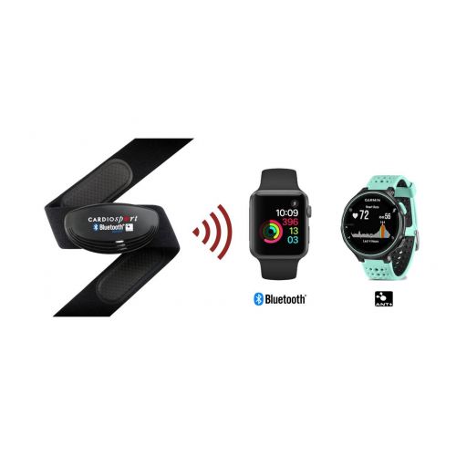  CardioSport TP3 Herzfrequenzsensor, fuer iOS- und Android, Bluetooth/ ANT +