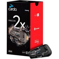 Cardo Systems FREECOM 2X Motorcycle 2-Way Bluetooth Communication System Headset - Black, Single Pack