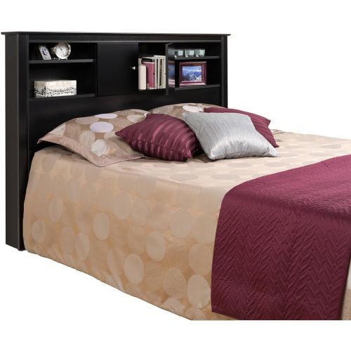  Care 4 Home LLC Storage Bookcase Headboard With Cubbies And Two Doors With Adjustable Hinges, Suitable For Full And Queen Size Bed, Practical, Bedroom Furniture, Black Color + Expert Guide