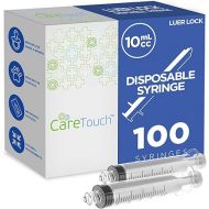 Care Touch CTSLL10 10mL Syringe Only - Luer Lock Syringe Tip (No Needle),100 Count (Pack of 1)