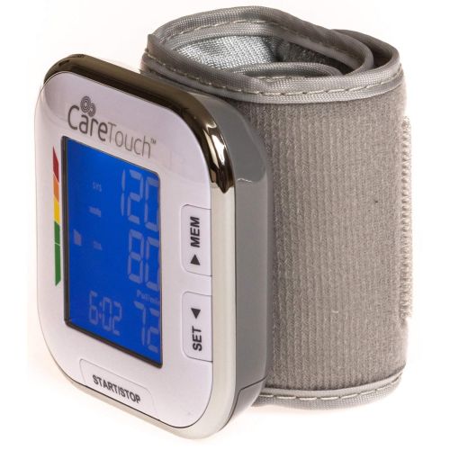  Care Touch Fully Automatic Wrist Blood Pressure Cuff Monitor - Platinum Series, 5.5 - 8.5 Cuff...