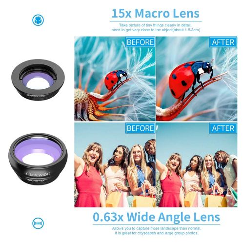  Care-eye Phone Photography Kit, Flexible Tripod Lens Kit, 16X Monocular Telephoto Lens