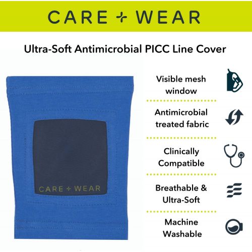  Care+Wear Unisex Ultra-Soft Antimicrobial PICC Line Cover Camel 9-11 Bicep