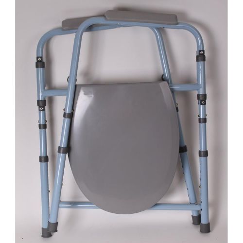  Carex Health Brands Carex Folding Commode, Portable Toilet For Adults and Bedside Commode Chair, Foldable