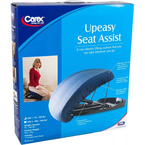  Carex Health Brands Carex Upeasy Seat Assist - Chair Lift And Sofa Stand Assist - Portable Lifting Seat With Support Up to 220 Pounds, Provides 70% Assistance