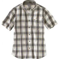 Carhartt Mens Essential Plaid Button Down SS Shirt