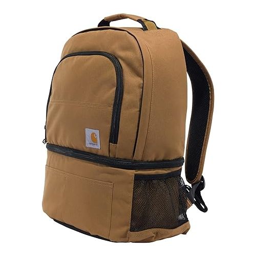  Carhartt Insulated 24 Can Two Compartment Cooler Backpack, Backpack with Fully-Insulated Cooler Base