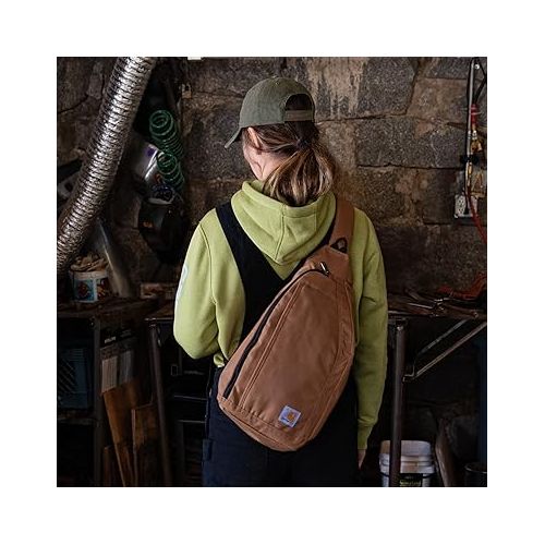  Carhartt Men's Sling Bag Sling Crossbody Backpack with Side Release Buckle & Tablet Sleeve