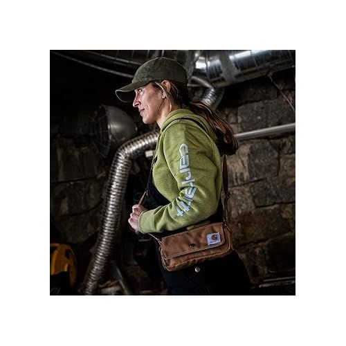  Carhartt Legacy Women's Essentials Crossbody Bag and Waist Pouch, Carhartt Brown