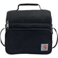 Carhartt Insulated Classic 12 Can Two Compartment Lunch Cooler, Durable Fully-Insulated Lunch Box, Black