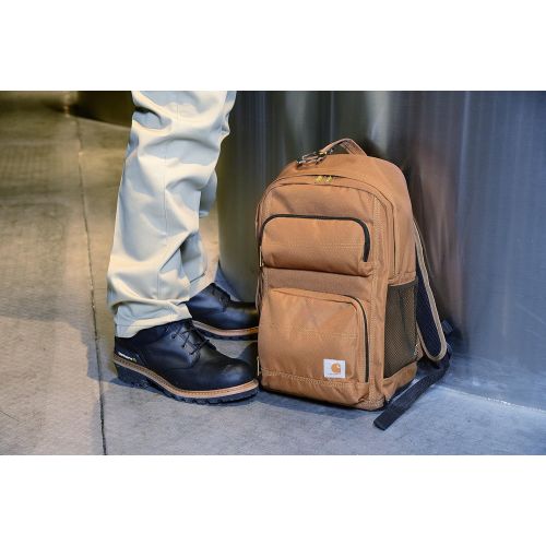  Carhartt Legacy Standard Work Backpack with Padded Laptop Sleeve and Tablet Storage, Black