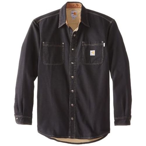  Carhartt Mens Big & Tall Flame Resistant Canvas Shirt Jacket