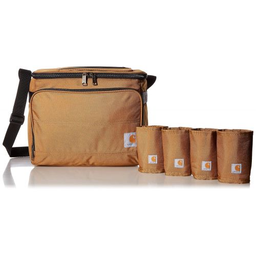  Carhartt Deluxe Cooler Bag with 4 Detachable Insulated Beverage Sleeves