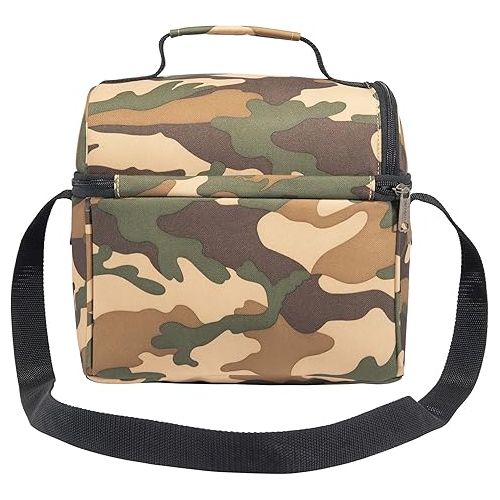  Carhartt Insulated 12 Can Two Compartment Lunch Cooler, Camo, One Size