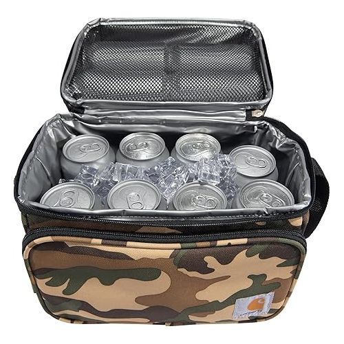  Carhartt Insulated 12 Can Two Compartment Lunch Cooler, Camo, One Size