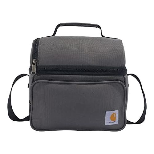  Carhartt Deluxe Dual Compartment Insulated Lunch Cooler Bag, Grey
