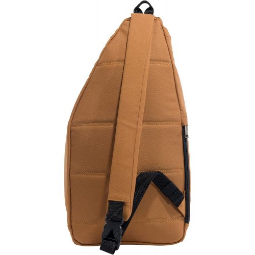  Carhartt Mono Sling Backpack, Unisex Crossbody Bag for Travel and Hiking, Carhartt Brown