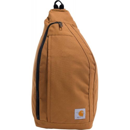  Carhartt Mono Sling Backpack, Unisex Crossbody Bag for Travel and Hiking, Carhartt Brown