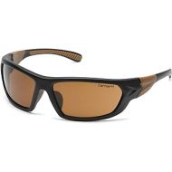 Carhartt CHB218DCC Carbondale SAFETY Glasses, Black/Tan Frame, Sandstone Bronze Lens