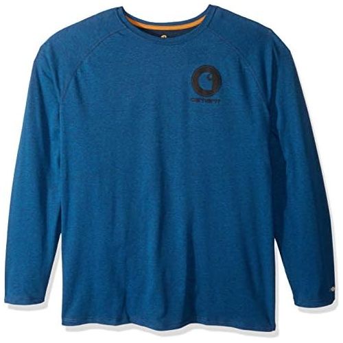  Carhartt Mens Force Cotton Delmont Long Sleeve Graphic T Shirt