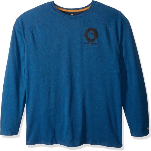  Carhartt Mens Force Cotton Delmont Long Sleeve Graphic T Shirt