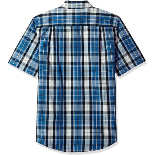  Carhartt Mens Essential Plaid Button-Down Short Sleeve Shirt