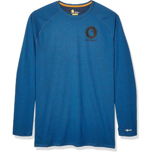  Carhartt Mens Force Cotton Delmont Long Sleeve Graphic T Shirt (Regular and Big & Tall Sizes)