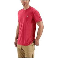 Carhartt Mens 102960 Force Extremes Short Sleeve T-Shirt - X-Large - Light Crimson Heather/Crimson