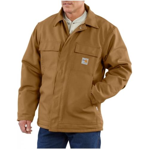  Carhartt Mens Big & Tall Flame Resistant Heavyweight Duck Traditional Coat