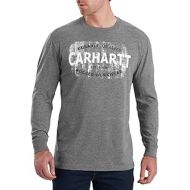 Carhartt Mens 103357 Maddock Rugged Workwear Logo Graphic Long Sleeve T-Shirt