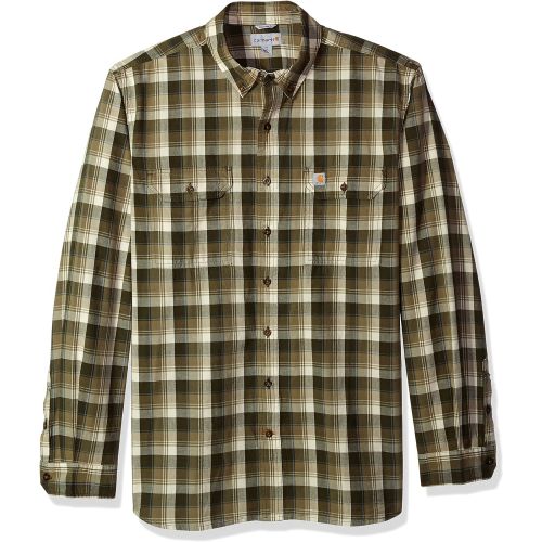  Carhartt Mens Big and Tall Big & Tall Fort Plaid Long Sleeve Shirt