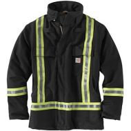 Carhartt 101695 Flame-Resistant Striped Duck Traditional Coat/Quilt-Lined