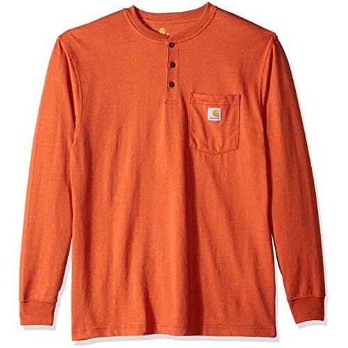  Carhartt Mens Workwear Pocket Long Sleeve Henley Shirt