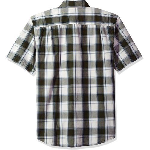  Carhartt Mens Big & Tall Essential Plaid Button Down Collar Ss Shirt