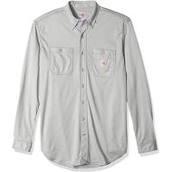 Carhartt Mens Big and Tall Big & Tall Flame Resistant Force Cotton Hybrid Shirt