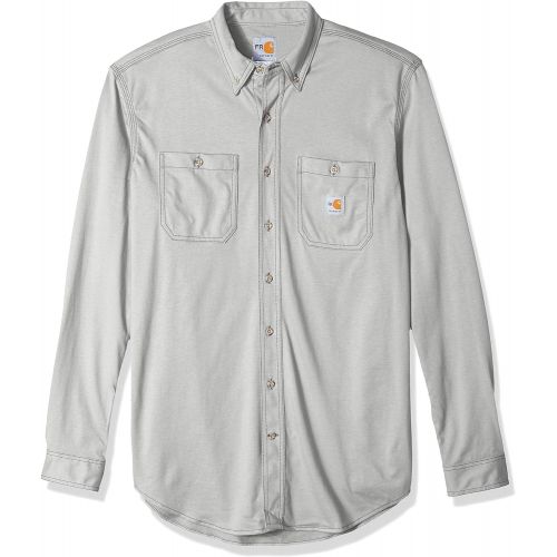  Carhartt Mens Big and Tall Big & Tall Flame Resistant Force Cotton Hybrid Shirt