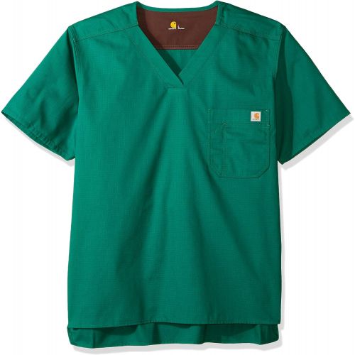  Carhartt Mens Ripstop Utility Scrub Top, Hunter, 2X-Large