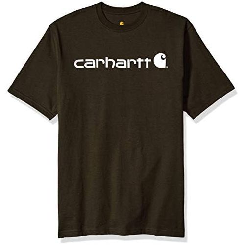  Carhartt Mens Big & Tall Signature Logo Short Sleeve Jersey T-Shirt K195