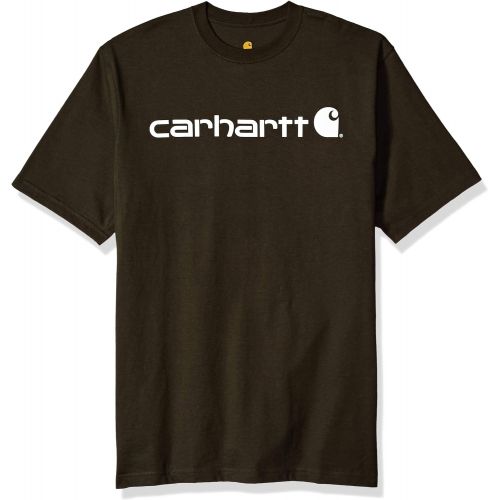  Carhartt Mens Big & Tall Signature Logo Short Sleeve Jersey T-Shirt K195