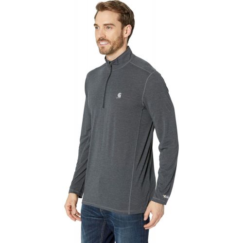  Carhartt Force Extremes Long Sleeve 1/2 Zip Black Heather LG (Reg)