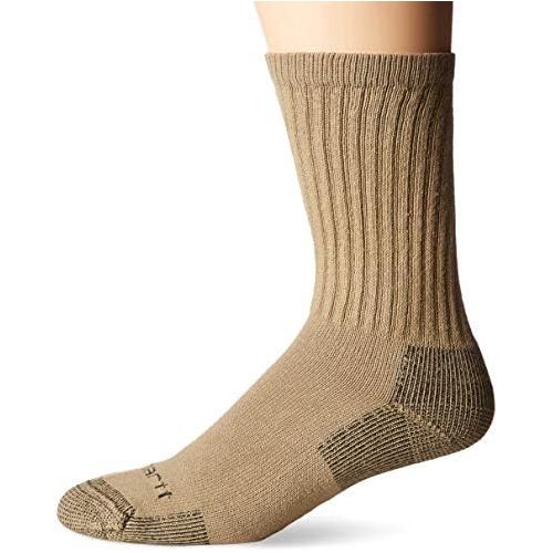  Carhartt Mens 3-Pack Standard All-Season Cotton Crew Work Socks