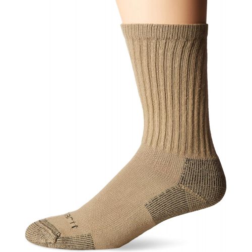  Carhartt Mens 3-Pack Standard All-Season Cotton Crew Work Socks